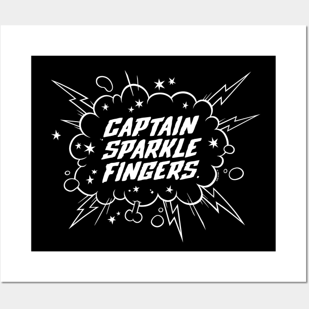Captain Sparkle Fingers Wall Art by wloem